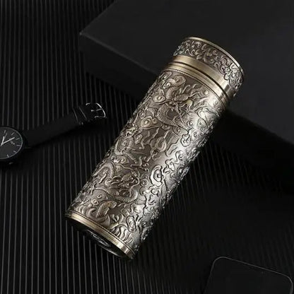 S999 Sterling Silver Leak-Proof Vacuum Bottle